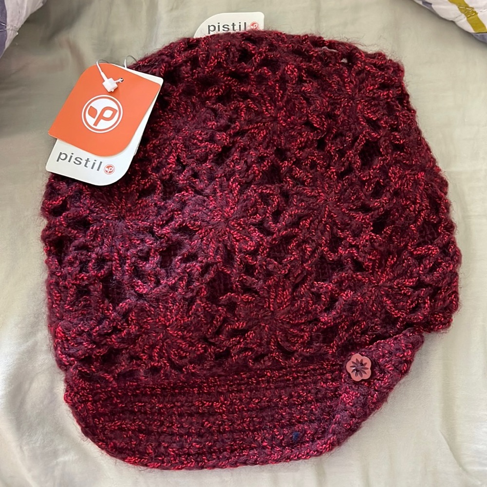 Knit winter hat.